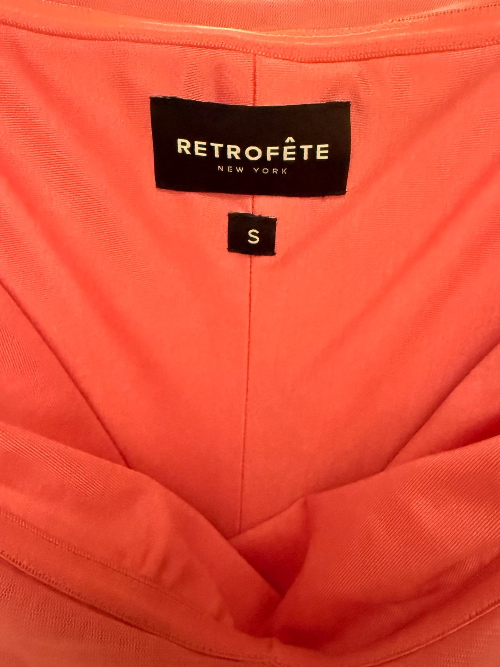 Retrofete Off-Shoulder Pink Ruched Evening Gown with High Slit - Picture 5 of 5